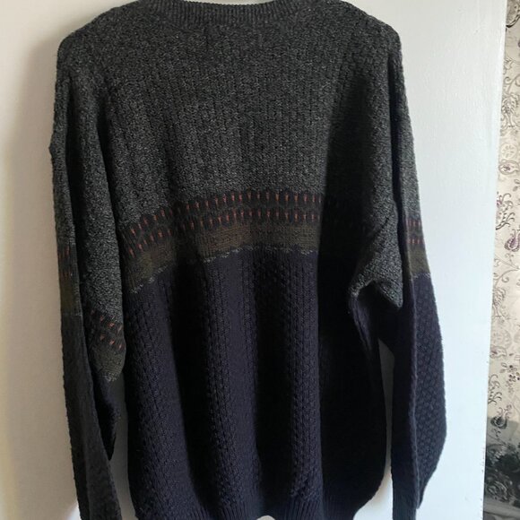 Christian Dumas Grey & Blue Sweater - Picture 2 of 2